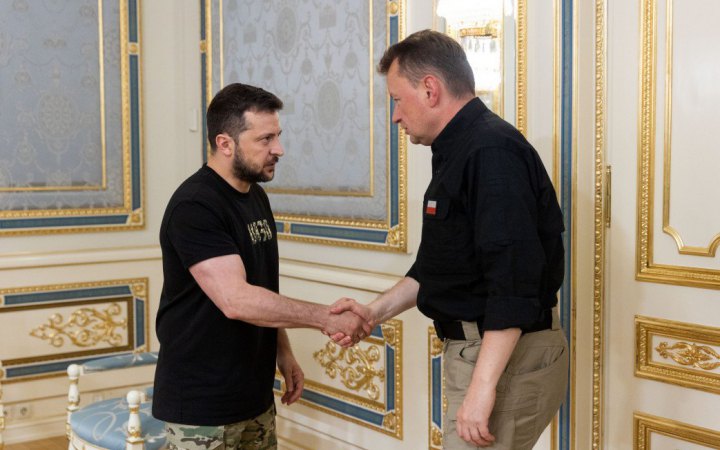 Зеленський зустрівся з міністром національної оборони Польщі