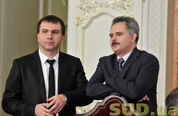 Павло Вовк(зліва) и новопризначений член ССУ Руслан Арсирій