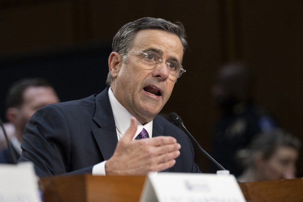 ДиректорЦРУ Джон Реткліфф свідчить на слуханнях Комітету Сенату з розвідки, присвячених «світовим загрозам», 18 березня 2026 року