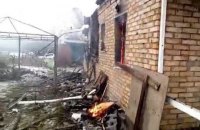 В Жованке в результате обстрела сгорел жилой дом