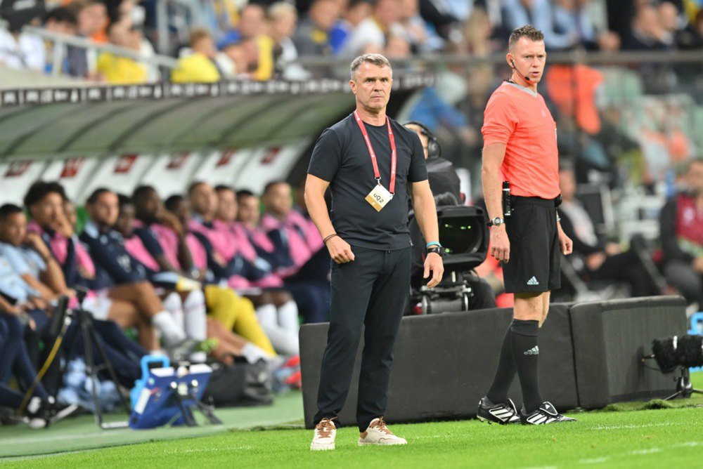 Тренер збірної України Сергій Ребров