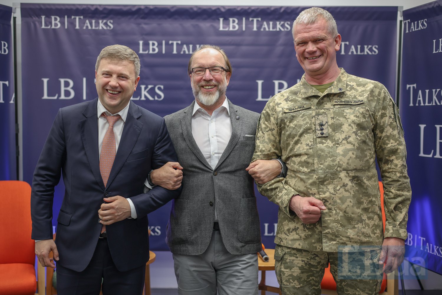 Міністр аграрної політики і продовольства Віталій Коваль, Глава ТПП Генадій Чижиков і екс-міністр аграрної політики та продовольства України, військовослужбовець ЗСУ Ігор Швайка