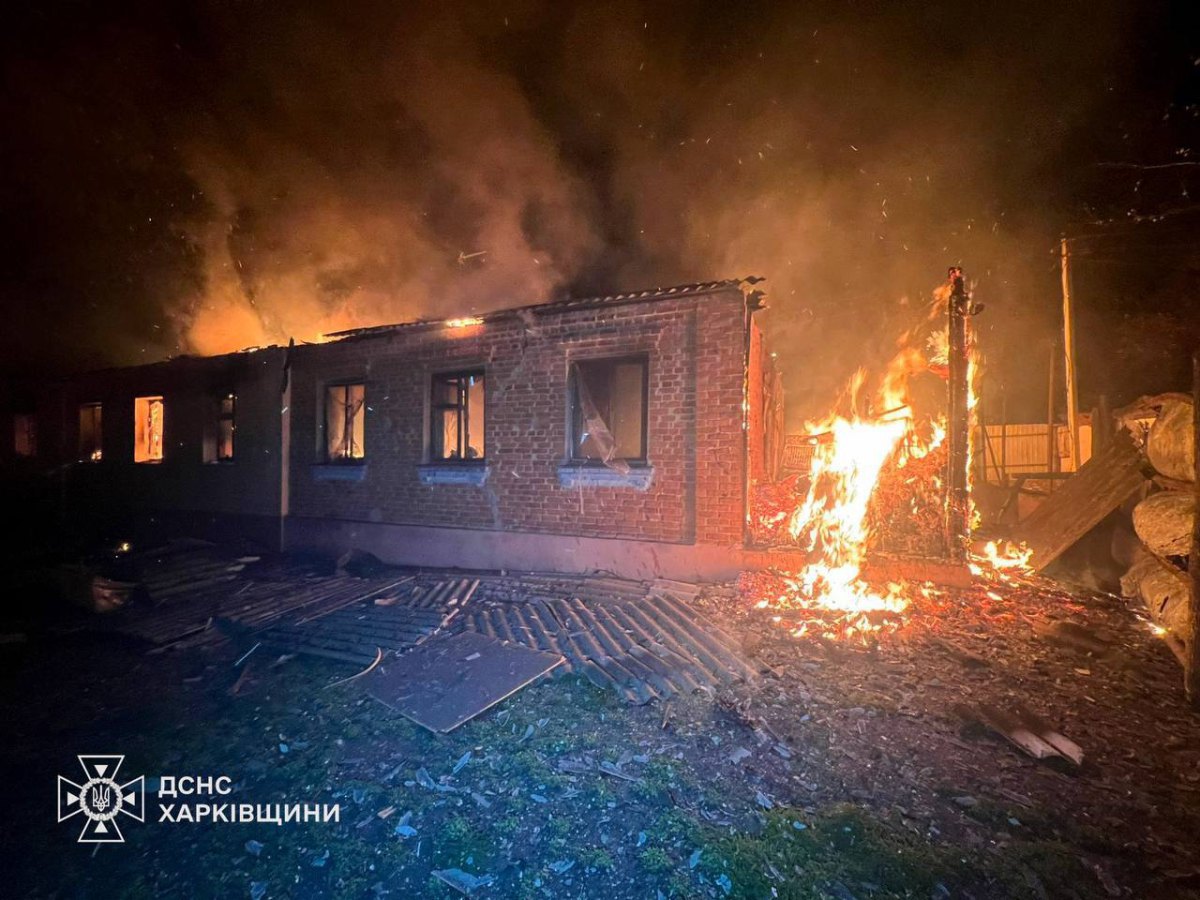 Ліквідація наслідків атаки у Великому Бурлуку на Харківщині