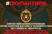 Оприлюднено список військових полку російських танкістів із Челябінської області