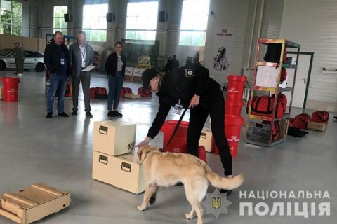 На Киевщине прошли соревнования служебных собак-детекторов