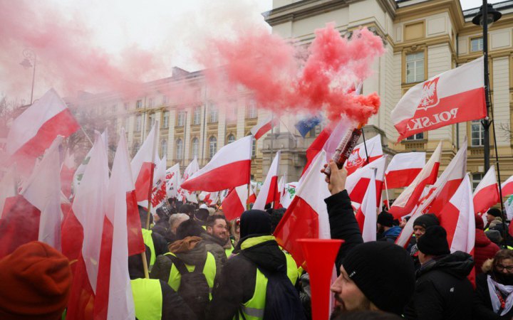 У Варшаві польські фермери влаштували масштабний протест