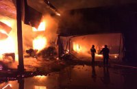 На Закарпатье в пожаре сгорели деревообрабатывающий цех и коровник, погиб человек
