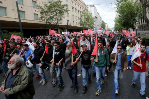 В Греции началась всеобщая двухдневная забастовка