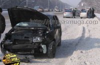 На Бориспольской трассе произошла массовая авария
