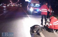 В Киеве Honda сбила насмерть пешехода, перебегавшего оживленную магистраль