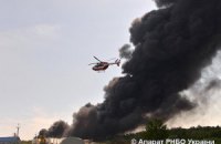 Пожарные потушили возгорание леса вблизи нефтебазы