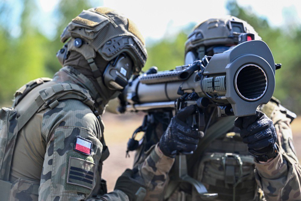 Польські військові під час тренувань. 