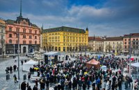 У Празі пройшов масштабний мітинг на підтримку України