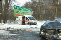 У Вінницькій області в ДТП за участю "швидкої" постраждали 8 осіб