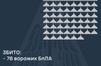 У ніч на понеділок Росія атакувала 110 дронами