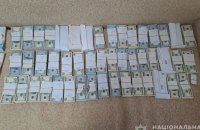 У Запорізькій області поліція вилучила у підозрюваних в корупції посадовця МСЕК і посередника більше 1,2 млн доларів готівкою