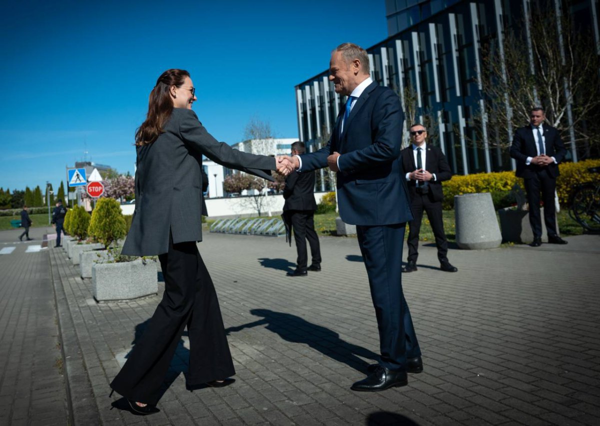 Юлія Свириденко під час зустрічі із Дональдом Туском