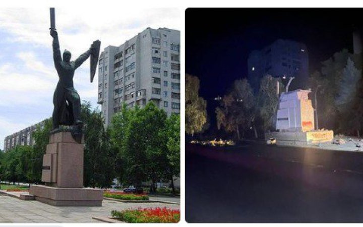 В Миколаєві знищено пам’ятник “радянському міліціонеру”