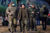Зеленский посетил военные учения "Метель-2022" в Ровенской области