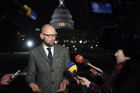 Яценюк в Вашингтоне: "Мы ожидаем жесткой критики на проведение российских выборов в Крыму"
