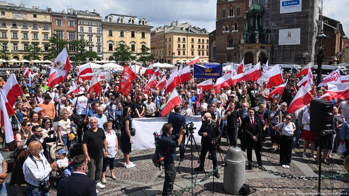 Прихильники 'Конфедерації' під час заходу у Кракові
