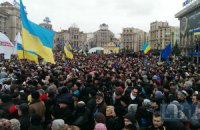 Митингующие задержали на Майдане группу "титушек" с железными палками