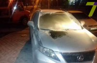 В машину одесского чиновника бросили коктейль Молотова