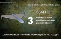 Сили ППО знищили 3 "Шахеди" над Дніпропетровщиною