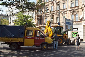 В центре Одессы прорвало газопровод