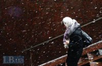 В Киеве пошел снег
