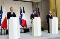 Зустріч лідерів країн Веймарського трикутника в Парижі: говорили про членство України в НАТО та ЄС