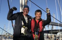 Сліпий японець на яхті перетнув Тихий океан
