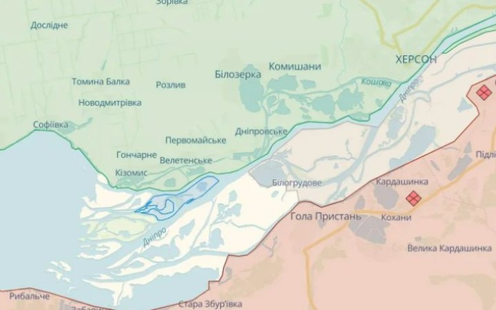 Росіяни намагаються захопити острів Нестрига на Херсонщині, – Сили оборони