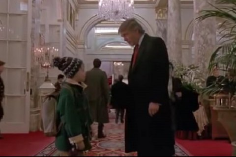 В Канаде из фильма "Один дома-2" вырезали сцену с Трампом