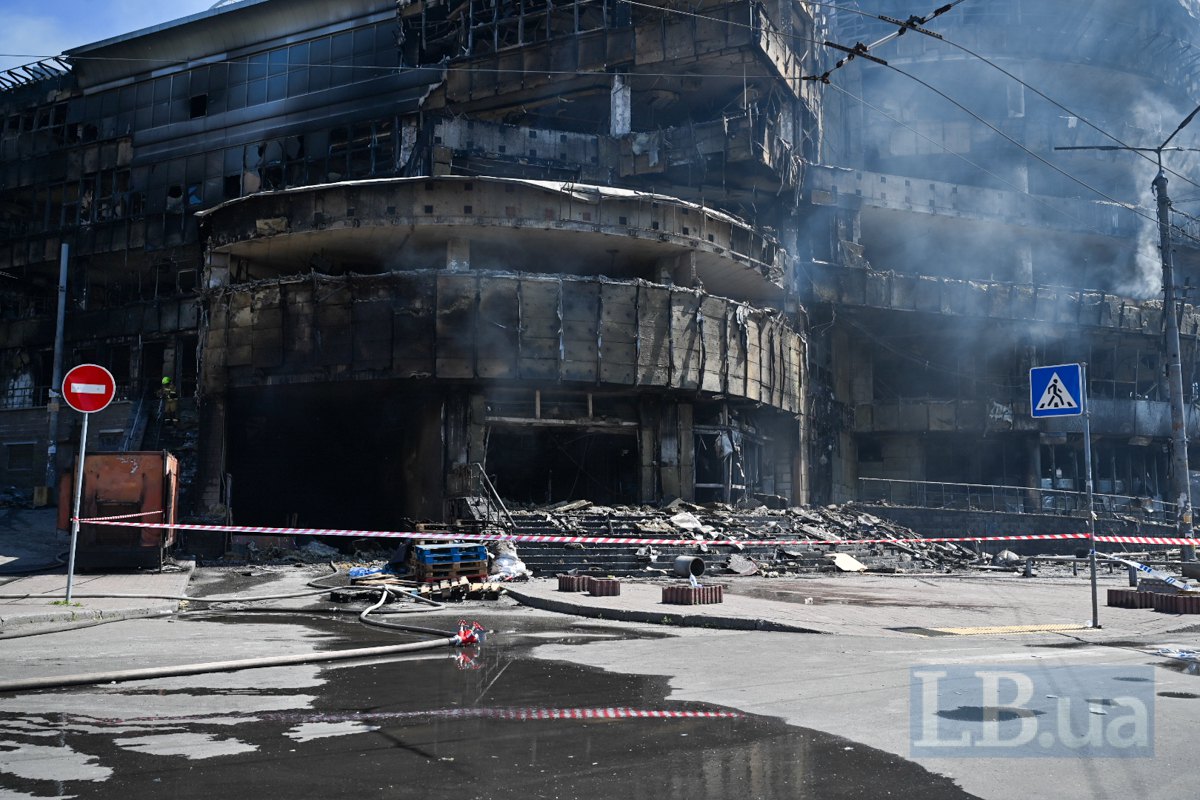 Наслідки удару по Києву у Шевченківському районі, 24 квітня