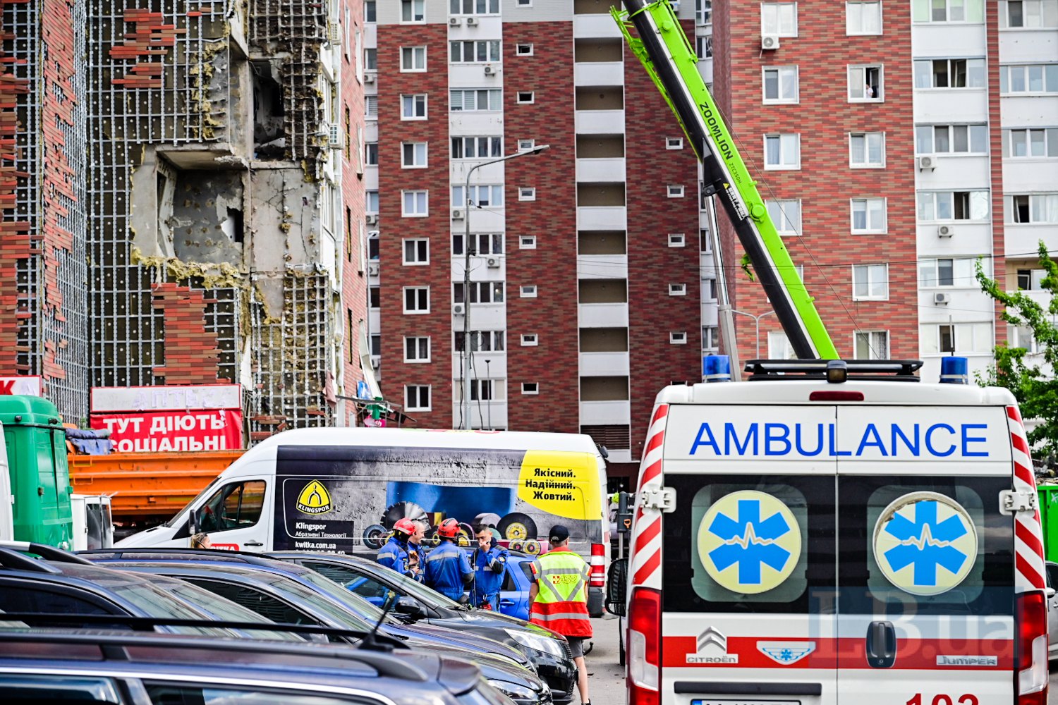 Наслідки обстрілу Києва 10 червня 2025 року