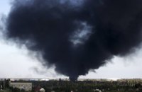 В аэропорту Донецка начался пожар 