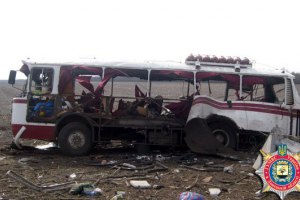 Автобус, що підірвався на міні, нелегально перевозив людей через лінію розмежування