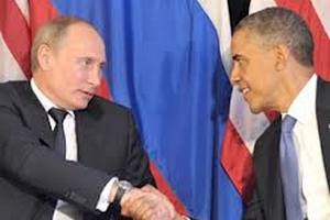 Путин поздравил Обаму с победой