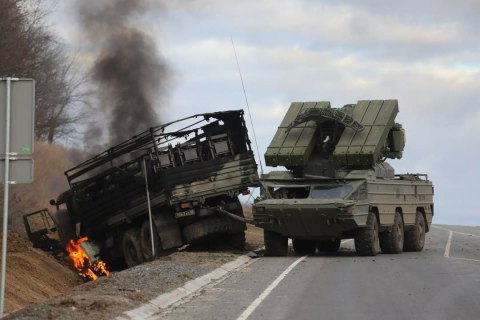 На Чернігівщині українські військові знищили російську військову техніку