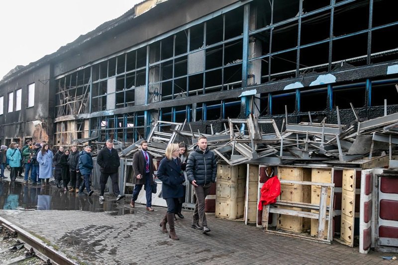 Зруйнований росіянами вокзал у Фастові