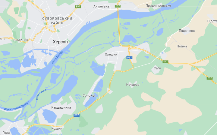 ЗСУ вдарили по окупантах та техніці ворога в Олешках на лівому березі Дніпра