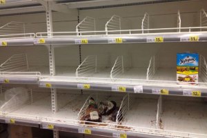 В магазинах Славянска закончились продукты, - очевидец