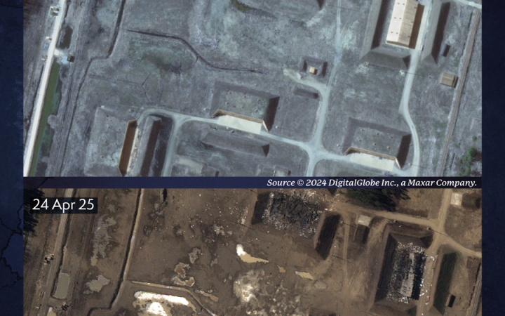 Британська розвідка показала наслідки вибухів боєприпасів на російському складі у Володимирські області