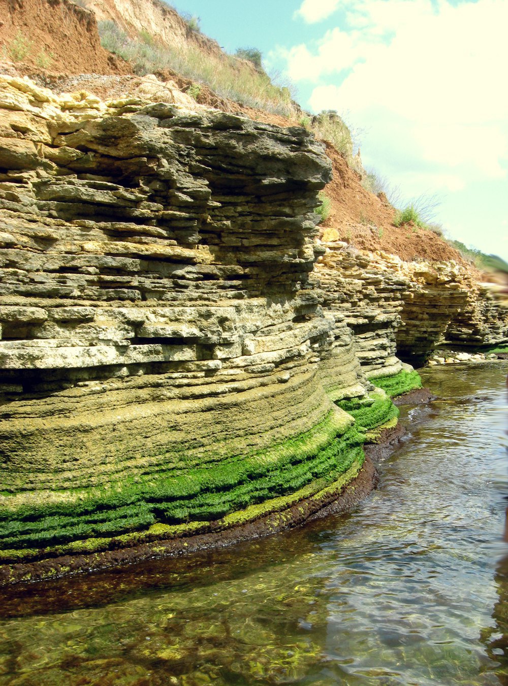 Скелясті береги, які могли опинитися в епіцентрі забруднення