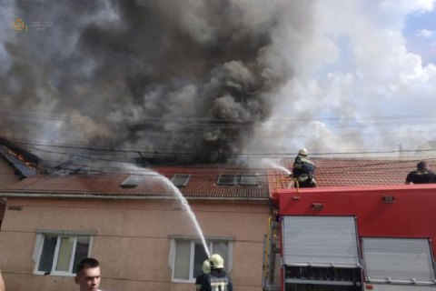 В Мукачево горел мотель 