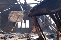 Унаслідок влучання ворожого БпЛА на Херсонщині вщент згорів будинок, — ОВА