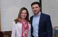 Зеленський і голова МЗС Канади обговорили боротьбу з корупцією і ситуацію на Донбасі