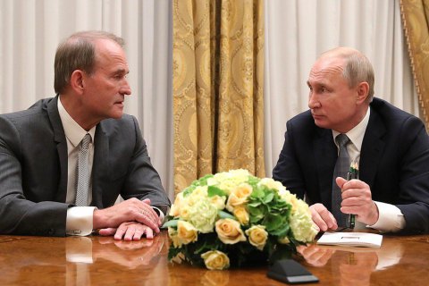 Медведчук встретился с Путиным в Санкт-Петербурге