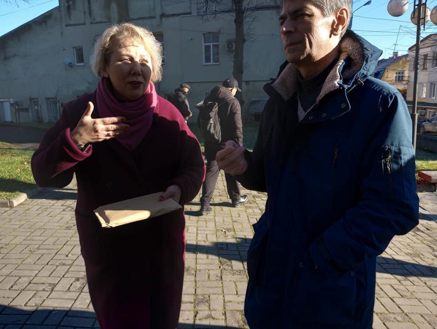 Організаторка Другої Осені Віра Меньок і письменник, перекладач Олександр Бойченко